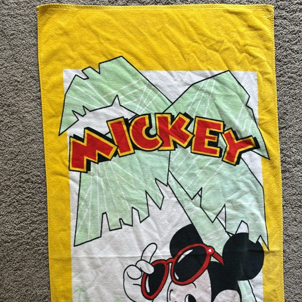 Vintage Mickey Mouse Beach Towel